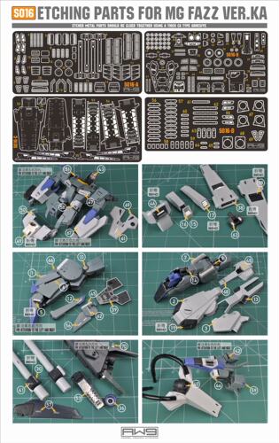 MG 1/100 Ka版 FAZZ  蚀刻片 金属改件 S16