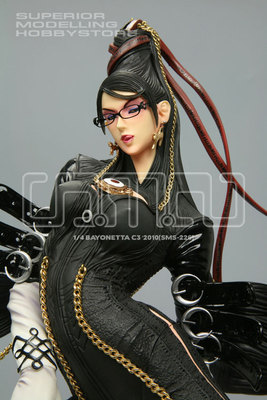SMS 1/4 Bayonetta 猎天使魔女 多色成型版 人型 树脂 GK