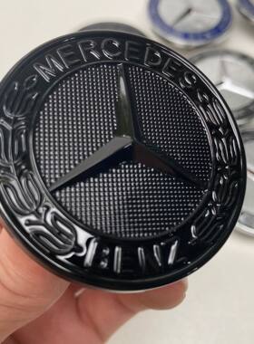 适用于奔驰机盖标装饰ABCERS级GLC GLK CLA CLS引擎盖平标前车标