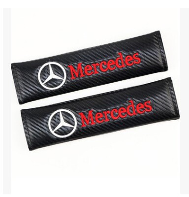 适用于奔驰Mercedes-Benz 奥迪AUDI 改装碳纤维安全带护肩