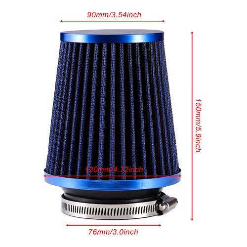 通用冬菇头3inch蘑菇头汽车改装空气滤清器76mm