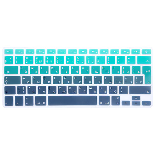 适用欧版俄语macbook苹果pro13寸电脑笔记本mac键盘贴膜保护膜15