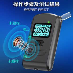 2025新款吹嘴吹气式传感器高精度酒精测量仪酒后测酒器酒精测试仪