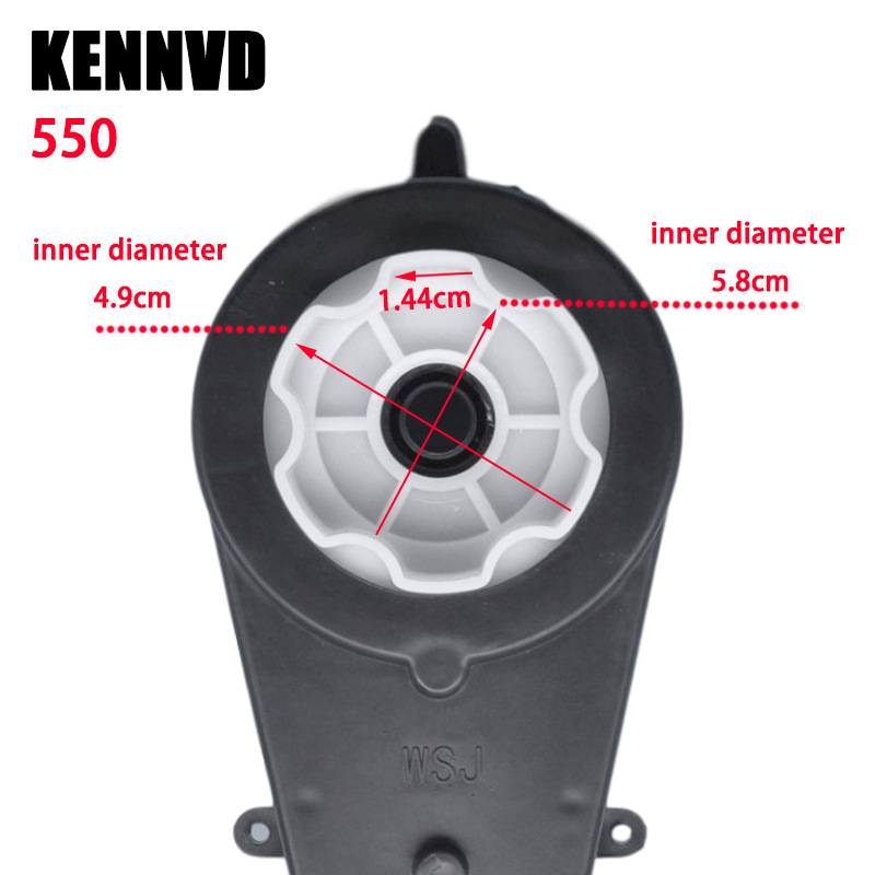 6V/12V/24V RS550/RS390儿童电动车通用电机齿轮箱金属高速跨境