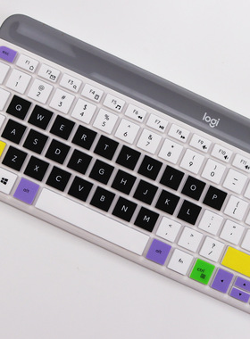 适用罗技MK470键盘保护膜 K580台式机无线笔记本蓝牙凹凸全覆盖膜