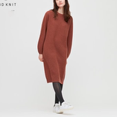 秋冬新款 外贸欧美大码 女装 阳光家 圆领长袖 针织毛衣连衣裙直筒裙