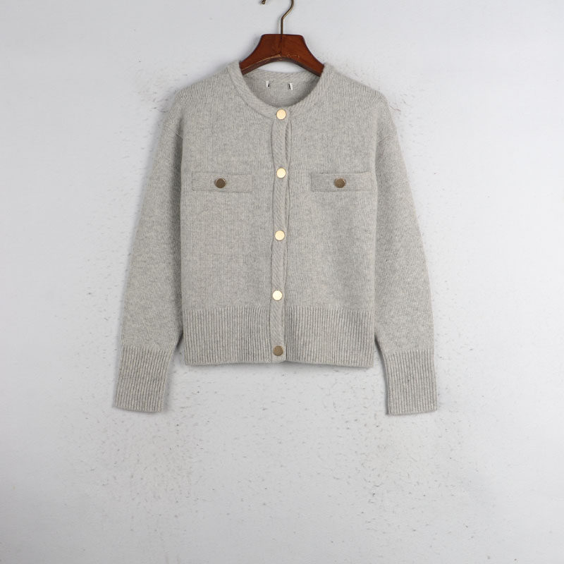 阳光家 孤秋冬新款韩版女装圆领羊毛混纺厚款毛衣外套针织衫开衫,女装/女士精品,毛衣,淘宝优惠券,粉丝福利购,淘宝优惠卷