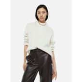 毛衣套头针织衫 阳光家 厚 外贸欧美H家圆领宽松大码 女装 秋冬季 新款