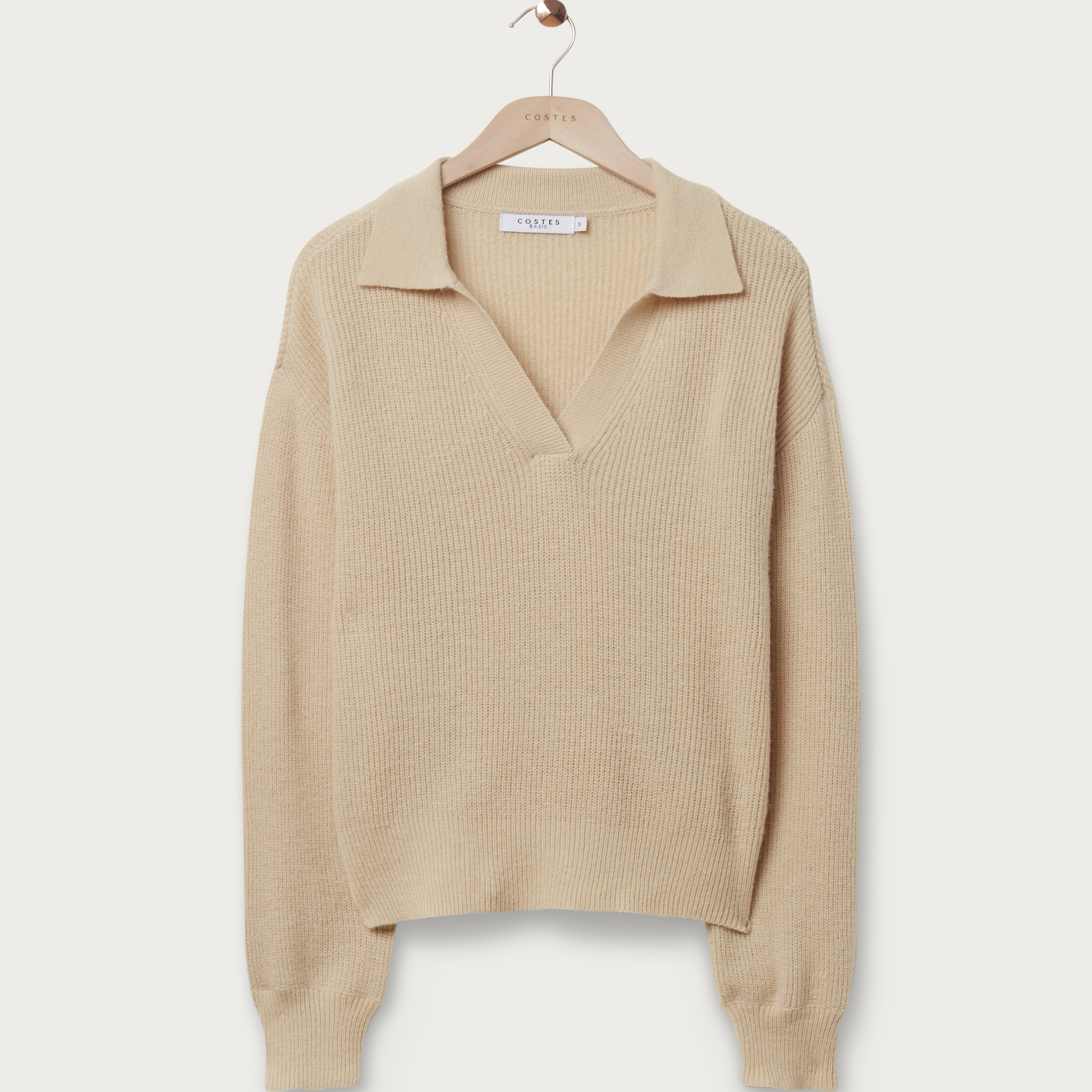 阳光家 秋冬季新款外贸欧美大码女装翻领长袖套头毛衣针织衫短款