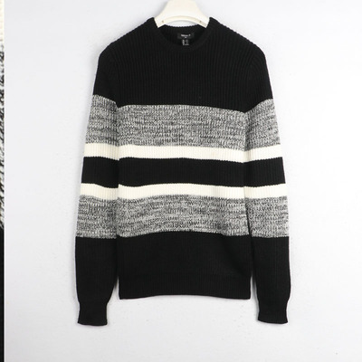 外贸欧美大码男装长袖毛衣