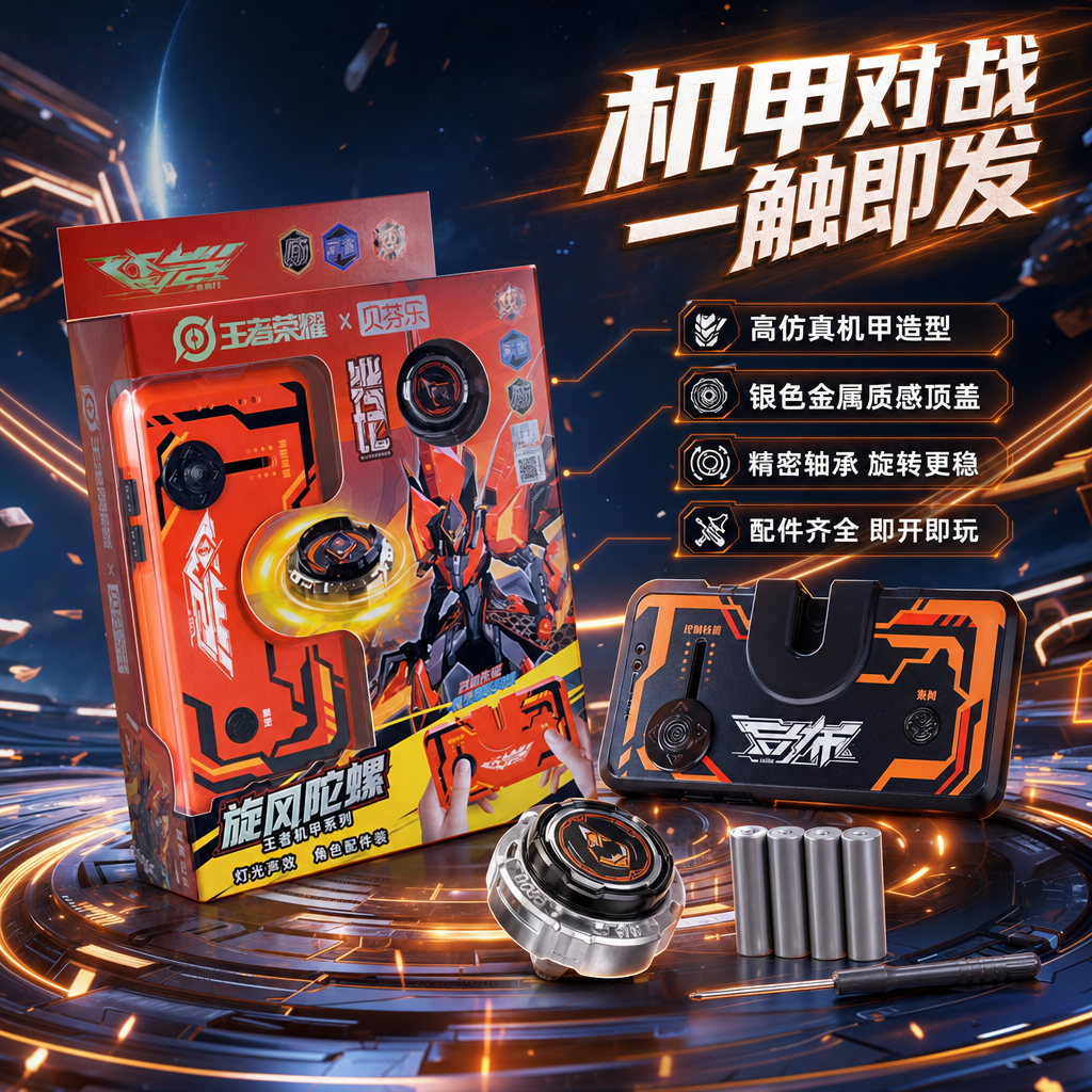 王者荣耀正版授权电动陀螺音效赵云吕布孙悟空孙尚香互动玩具礼物