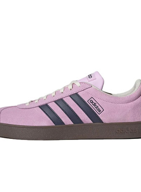 Adidas VL COURT 2.0 紫色 舒适百搭 防滑耐磨 低帮 板鞋JR8309