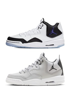 Jordan Courtside 23 GS 白黑灰色中帮复古篮球鞋 AR1002-104-002