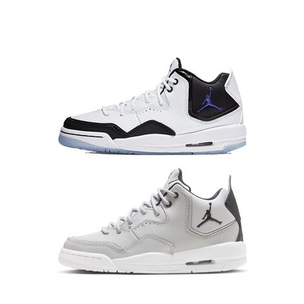 Jordan Courtside 23 GS 白黑灰色中帮复古篮球鞋 AR1002-104-002