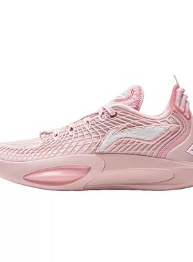 LiNing李宁 JB3 关爱 淡粉色 碳板 耐磨 低帮 篮球鞋 ABAU107-13