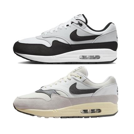 Nike Air Max 1 耐磨防滑 白灰黑 低帮 跑步鞋 男款 FD9082-107