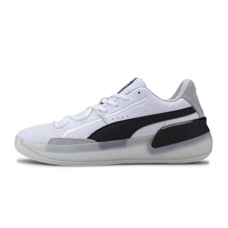 Puma Clyde Hardwood 黑白 低帮 实战篮球鞋 193663-01