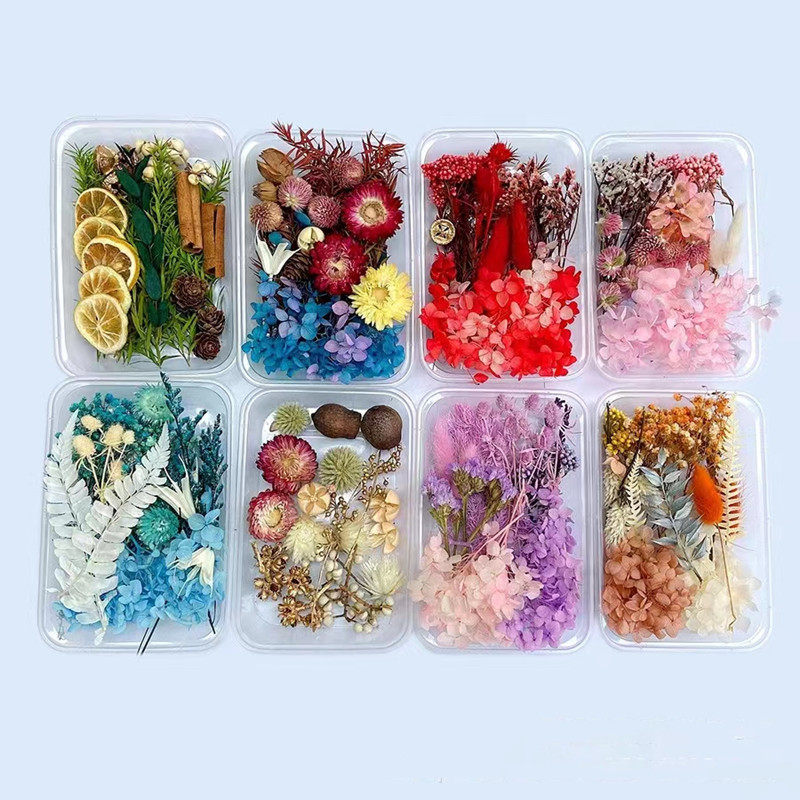 蓝色永生花花材料包干花包客厅520套餐手工活动团扇相框玻璃礼盒,家居饰品,干花/花瓣/干花包/干树枝,淘宝优惠券,粉丝福利购,淘宝优惠卷