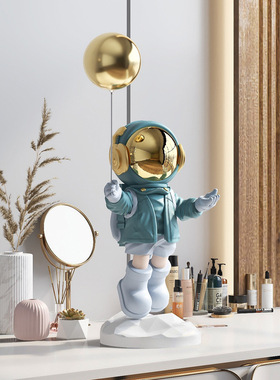 宇航员摆件现代客厅电视柜家居饰品玄关桌面太空人办公室乔迁礼品
