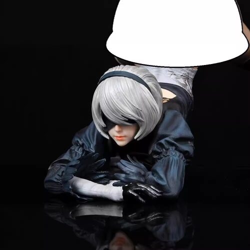 美少女趴姿2B小姐姐尼尔机械纪元1/4批发3d女生桌面摆件手办模型