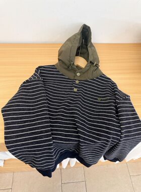 韩国精品儿童加绒连帽卫衣男女童休闲套头衫中大童青少年潮