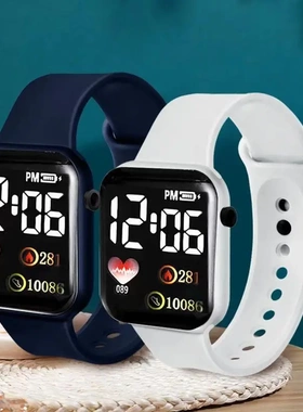 新款LED电子手表C1爱心潮流时尚简约运动款学生少儿LED电子表