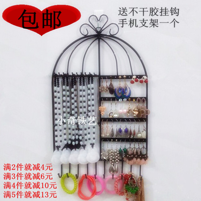 壁挂式饰品架挂墙上首饰架耳环架项链架耳环项链收纳架发饰礼物