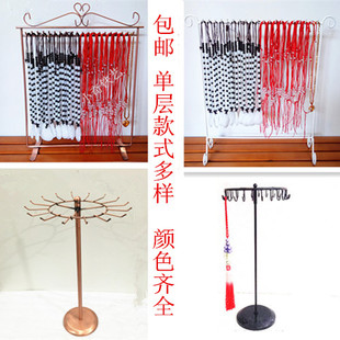 桌臺面珠寶毛衣項鏈紅繩吊墜手機鏈一單層小飾品首飾掛件展示架子