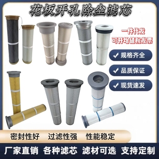 工业花板开孔除尘滤芯滤筒替代滤袋钢厂电厂粉末回收除尘滤芯滤筒