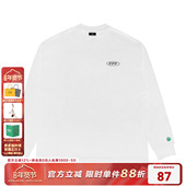 FFF纯色刺绣长袖 白色潮牌体恤打底衫 T恤男潮流街头美式 嘻哈基础款
