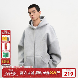 连帽卫衣Cleanfit外套 基础刺绣开衫 AFGK25SS 380G重磅空气层美式