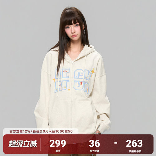 AFGK25FW民族风刺绣断裂字母开衫