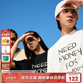 NEED MONEY美式 手写标语短袖 AFGK25SS T恤男女国潮夏季 情侣体恤