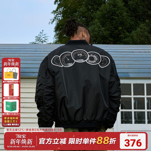 AFGK24FW美式 超跑转速表MA1飞行员夹克外套尼龙刺绣加厚棉服男女