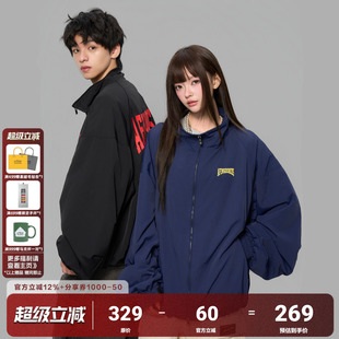 复古飞行员上衣男女冲锋衣 AFGK25FW尼龙立领宽松夹克外套春秋美式