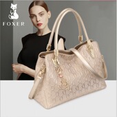 百搭真皮手提包包女正品 金狐狸女包高档2025新款 时尚 牌名牌牛皮包