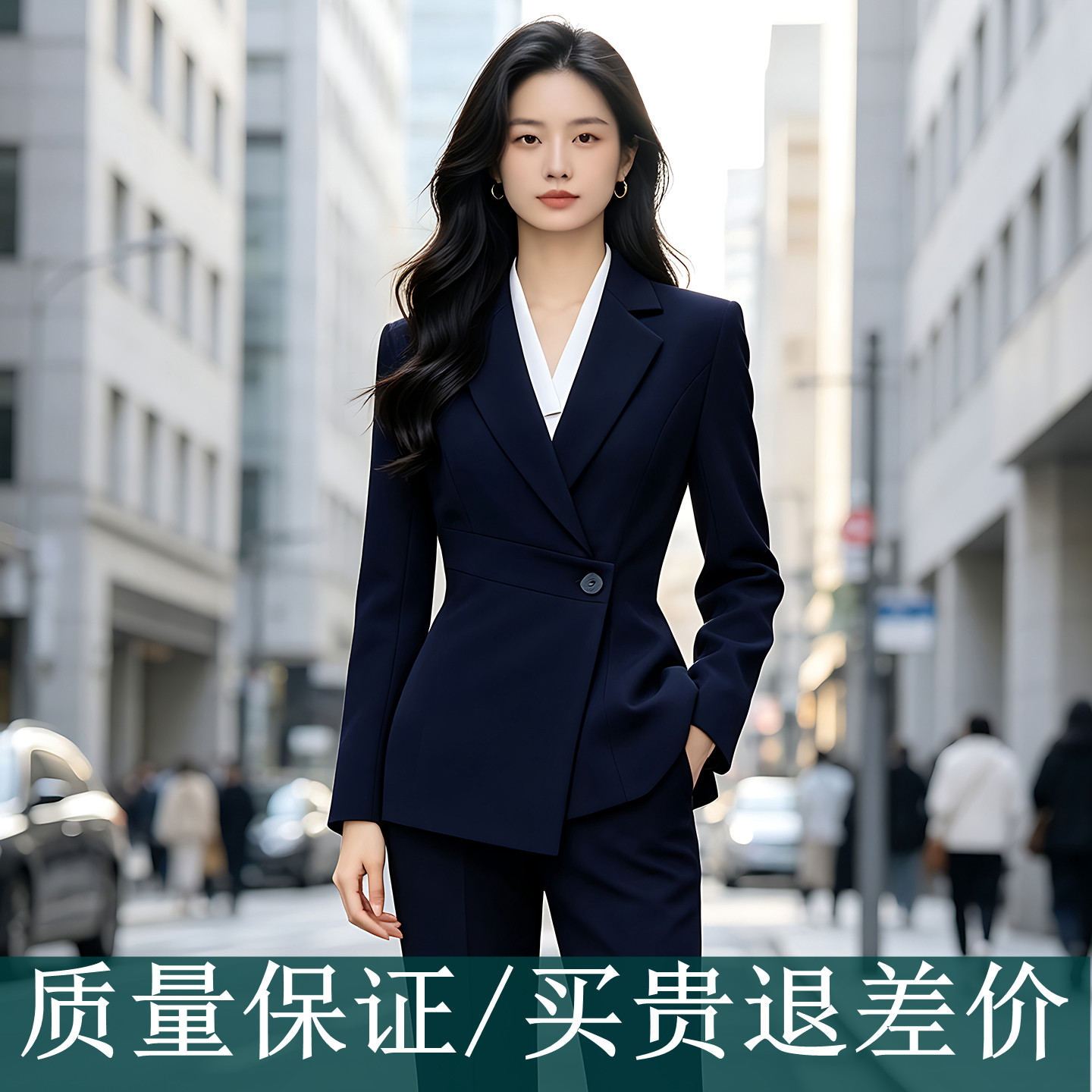 西装套装女时尚购物中心导游律师眼镜店4S店超市楼面经理正装工装