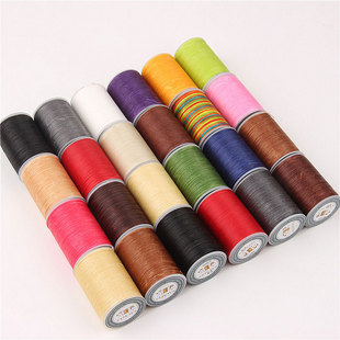 蜡线diy手工牛皮制作皮具箱包马克线皮革手缝缝涤纶线0.8mm扁蜡线