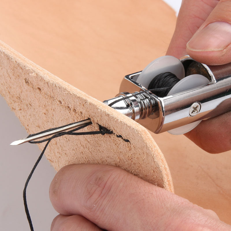 가죽 손 재봉틀 손 재봉틀 손 DIY 가죽 제품 가죽 재봉 도구 스트레이트 후크 송곳 신발 수리 도구 손 바느질 바늘