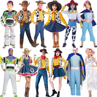 玩具总动员4胡迪翠丝cos服真人动漫男女装 cosplay衣服牛仔警长