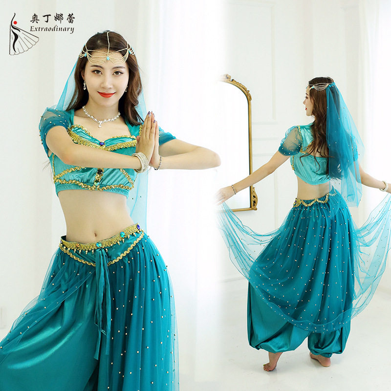 万圣节茉莉公主裙成人迪士尼阿拉丁神灯女童肚皮舞蹈印度演出服装