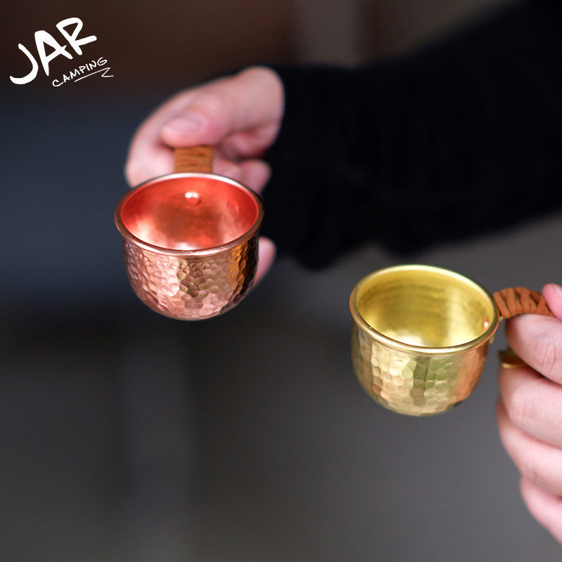 JAR原创设计纯手工紫铜锤纹白酒杯50ml清酒杯户外挂杯咖啡浓缩杯,餐饮具,白酒杯,淘宝优惠券,粉丝福利购,淘宝优惠卷