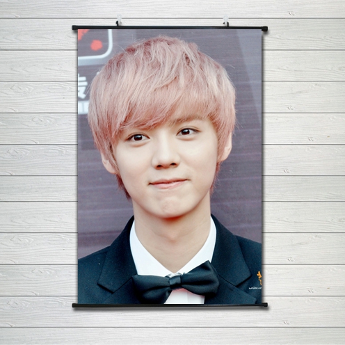 鹿晗男明星歌手个人写真照片KTV酒吧宿舍咖啡馆海报装饰挂画海报