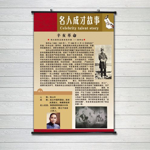 孙中山伟人招财客厅装饰画