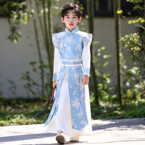 汉服男童国学服2026新款儿童古装男孩唐装少爷演出服帅气古风服装