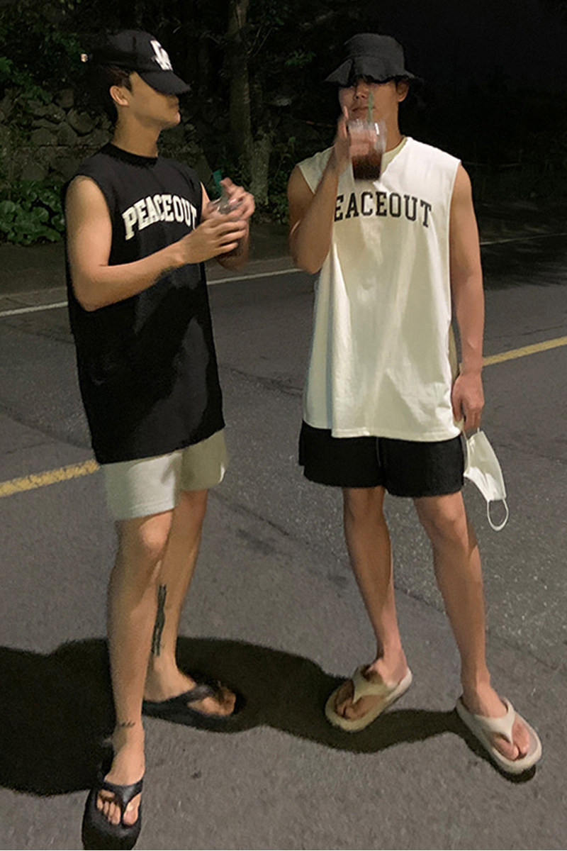 新款夏季潮男韩版宽松纯棉印花背心休闲运动无袖坎肩t恤MX321-P28,男装背心/马甲,星座1203-1