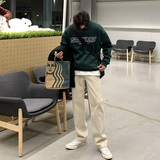 2023新款百搭宽松卫衣男韩版休闲潮流痞帅圆领印花外套MX319-P70，男装卫衣，星座713-1