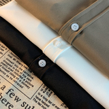 夏季潮流短袖衬衫男韩版宽松纯色垂感透气半袖衫衣外套MX311-P50，男装衬衫，星座713-1