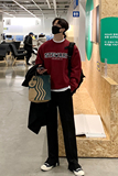 2023新款百搭宽松外套男韩版潮流帅气圆领印花卫衣MX319-P70，男装卫衣，星座713-1