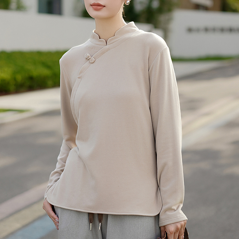 CHSSNIKE新中式德绒保暖国风t恤